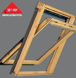 ibs.com.au :: Velux GGL Openable Roof Window Centre Pivot